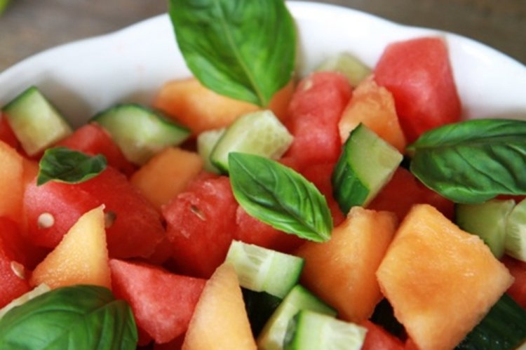 Ensalada de sandía y melón