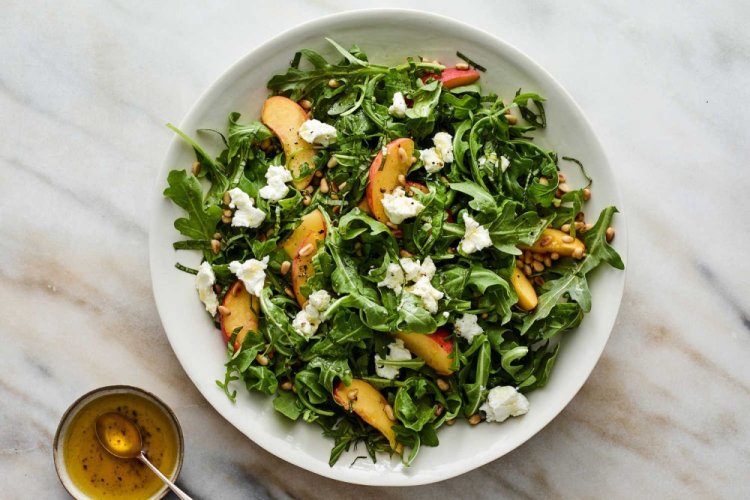 Ensalada de sandía y duraznos