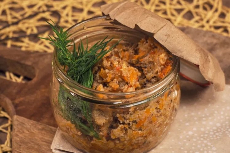 Birch Bolete Caviar without Vinegar for Winter