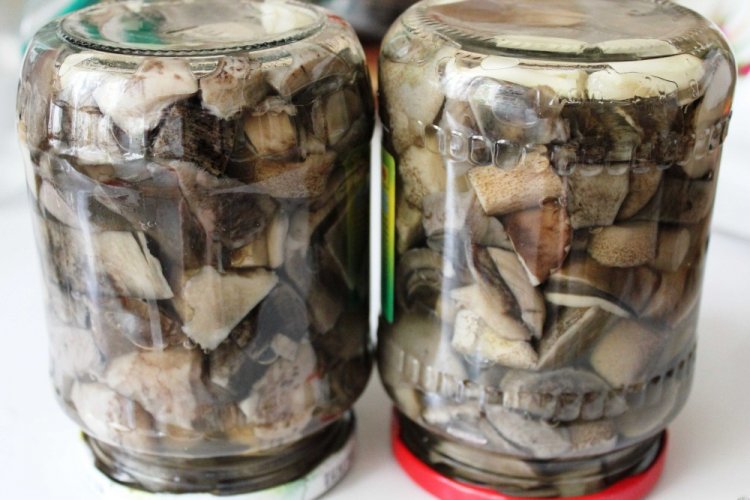 Marinated Aspen Boletes with Onions for Winter