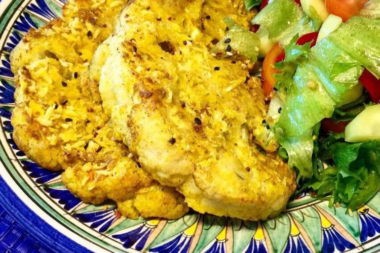 Cauliflower Steaks in Sour Cream