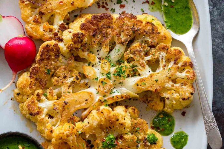 Battered Cauliflower Steaks