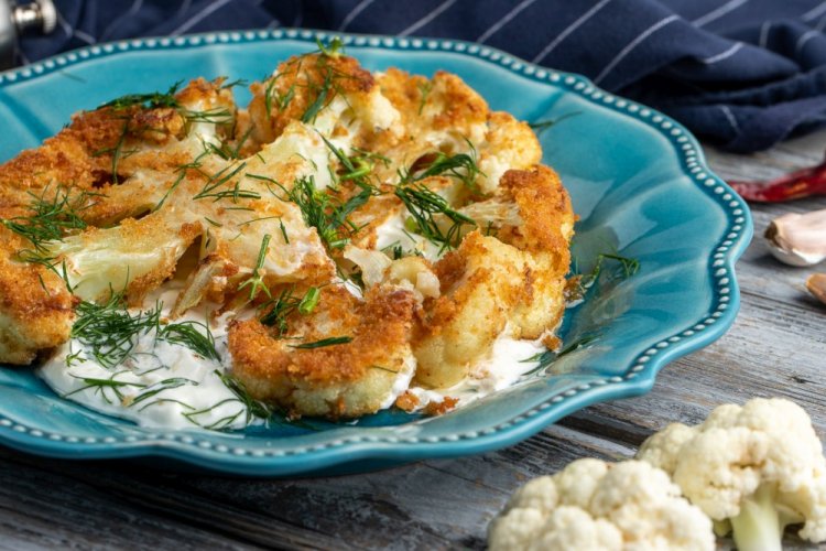 Breaded Cauliflower Steaks