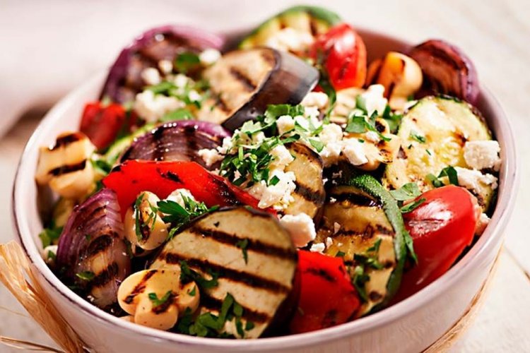 Roasted Vegetable Salad with Feta