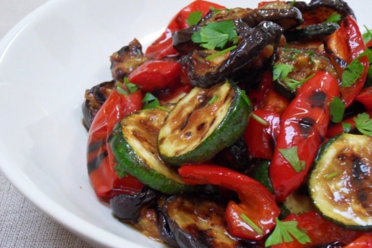 Roasted Vegetable Salad in Soy Sauce