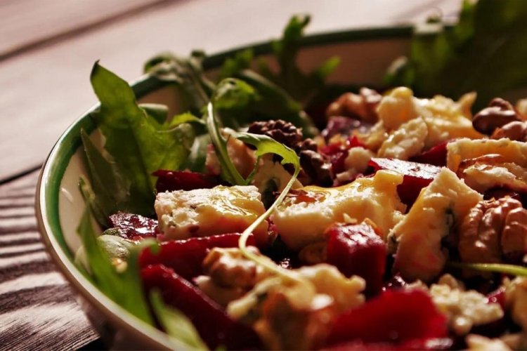 Roasted Vegetable Salad with Walnuts