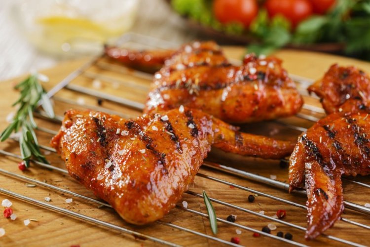 Honey-Soy Wings on the Grill