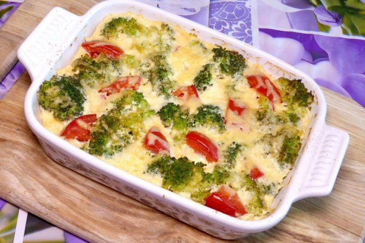 Pastel de patata con pollo y brócoli
