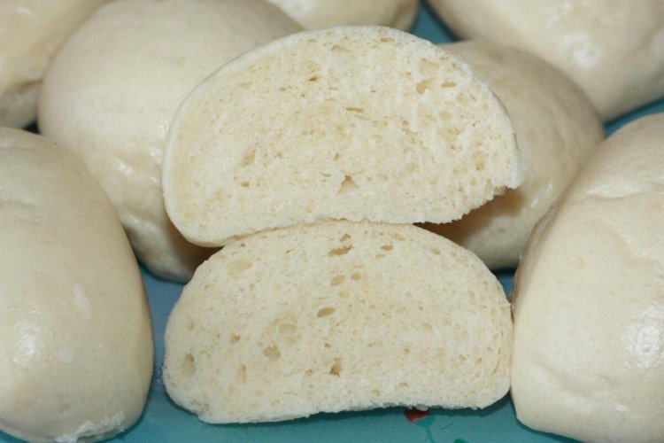Bollos dulces al vapor de harina de arroz