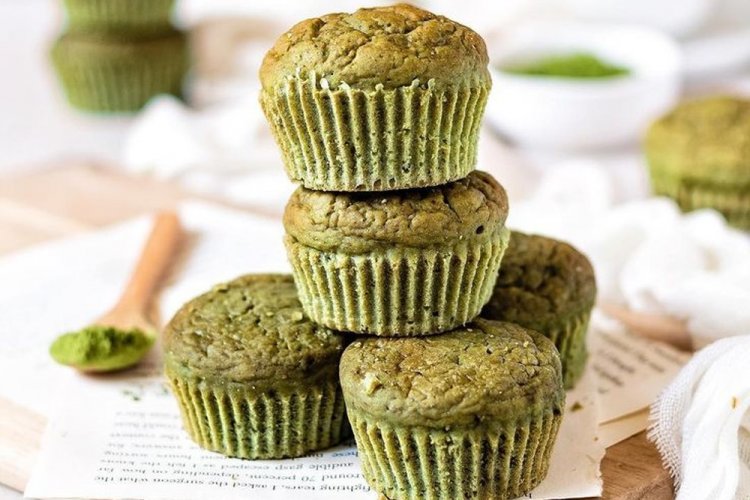 Muffins de Matcha