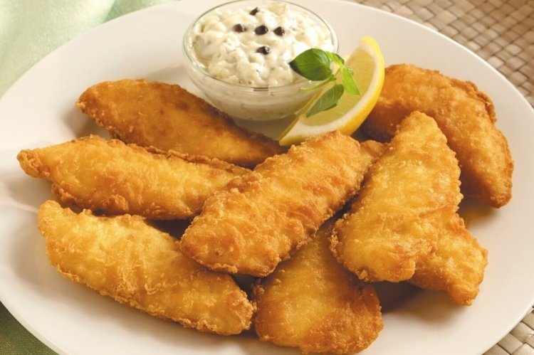 Pescado rebozado frito