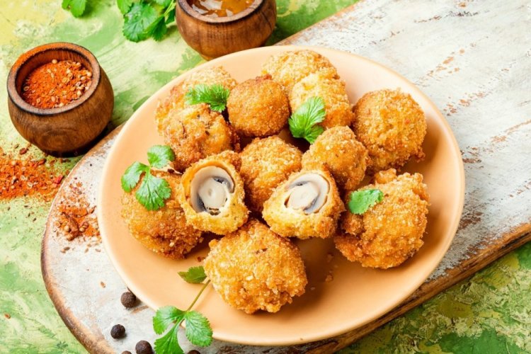 Champiñones fritos