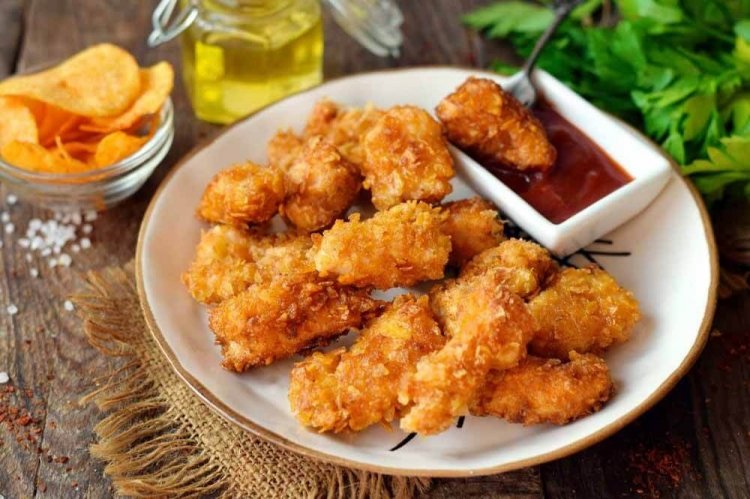Nuggets de pollo fritos