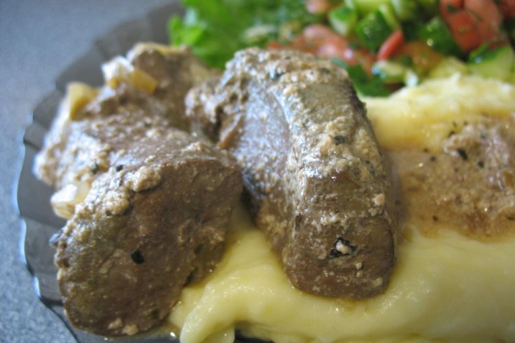 Steamed Liver with Vegetables