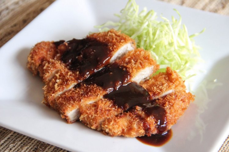 Chuletas de cerdo rebozadas con salsa teriyaki
