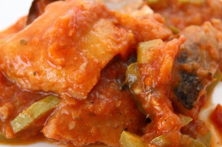 Abadejo estofado con calabacín