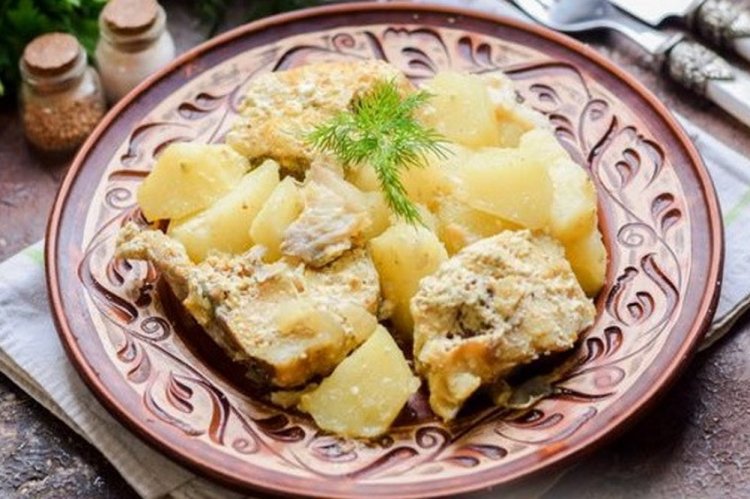Abadejo estofado con patatas