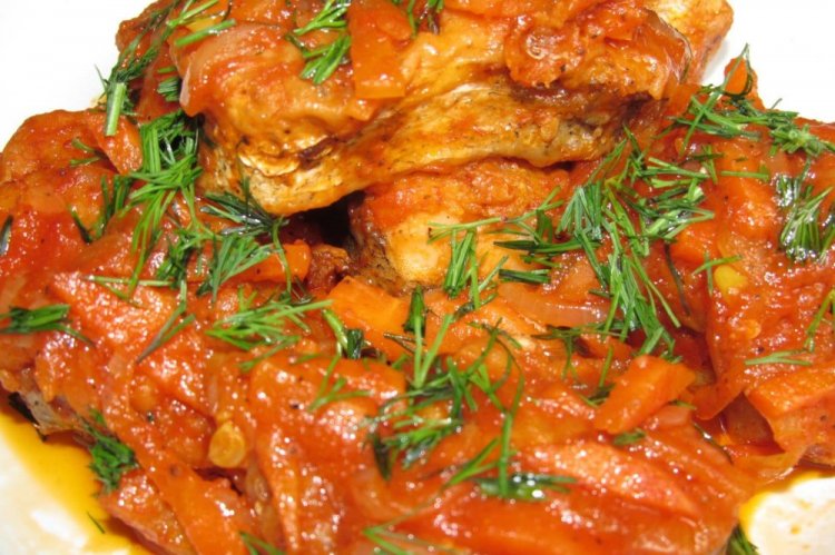 Abadejo estofado con verduras