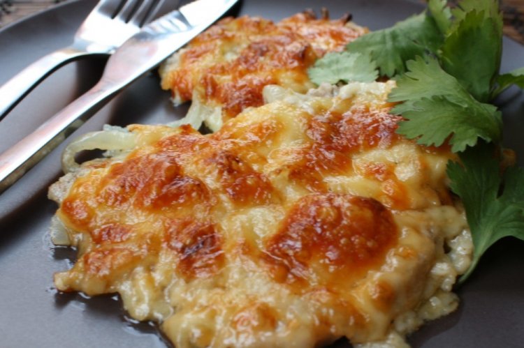 Coliflor con pollo a la Dijonnaise al horno