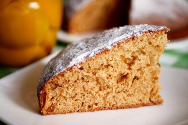 Pastel rápido de mermelada sin huevos