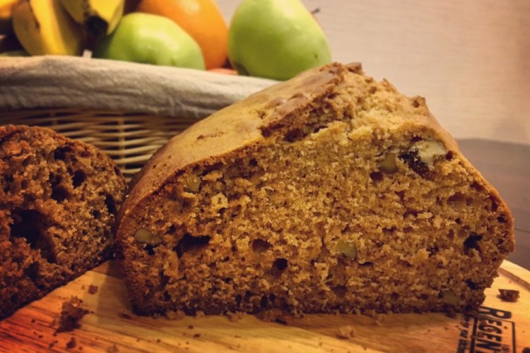 Bizcocho de miel con nueces sin leche