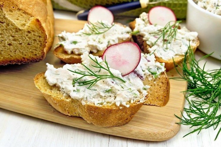 Untable de requesón y queso feta