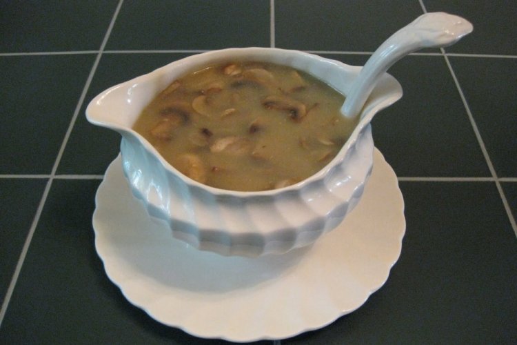 Salsa de champiñones magra