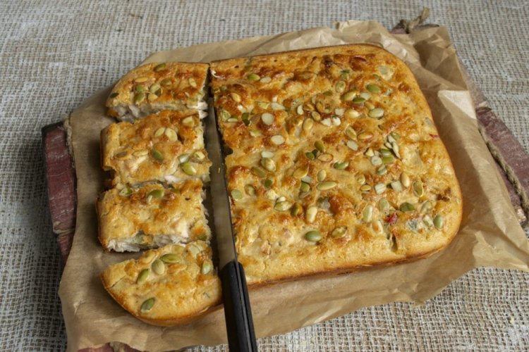 Healthy Chicken Pour-Over Pie