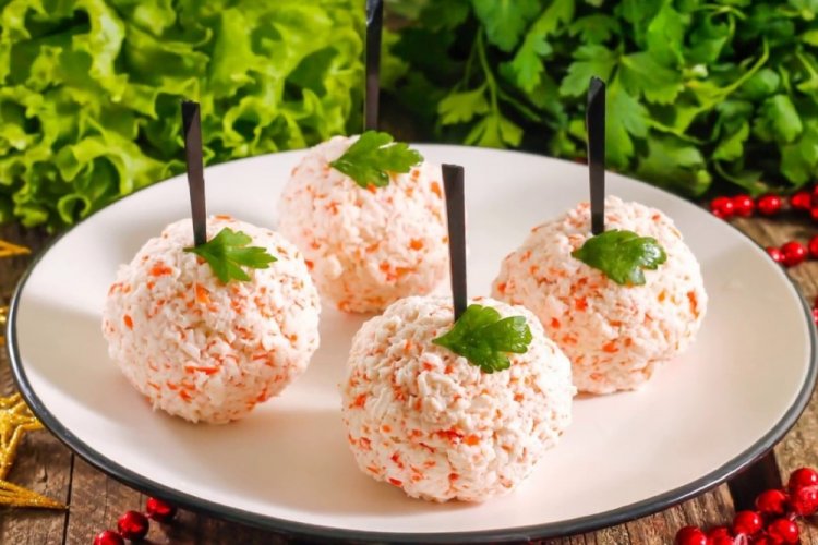 Crab Balls on Skewers
