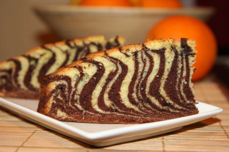 Zebra Orange Cake
