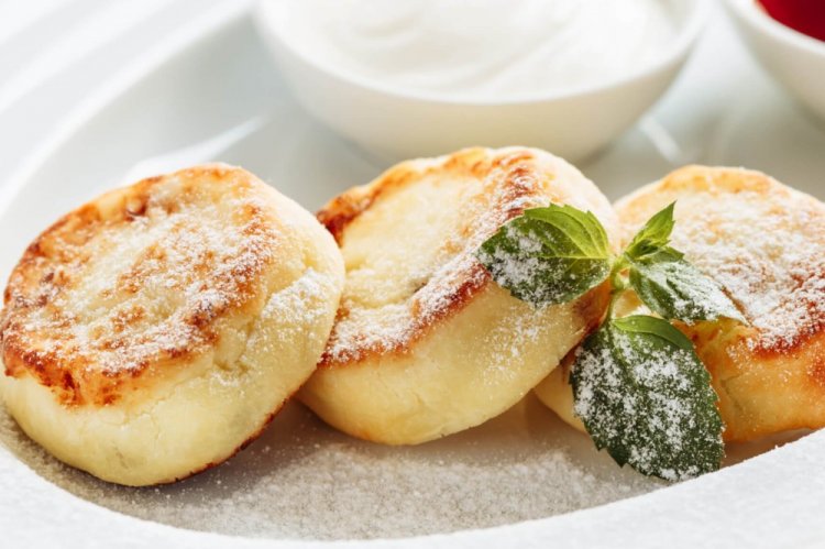 Syrniki with Camembert