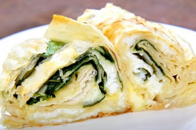 Lavash Pie with Spinach