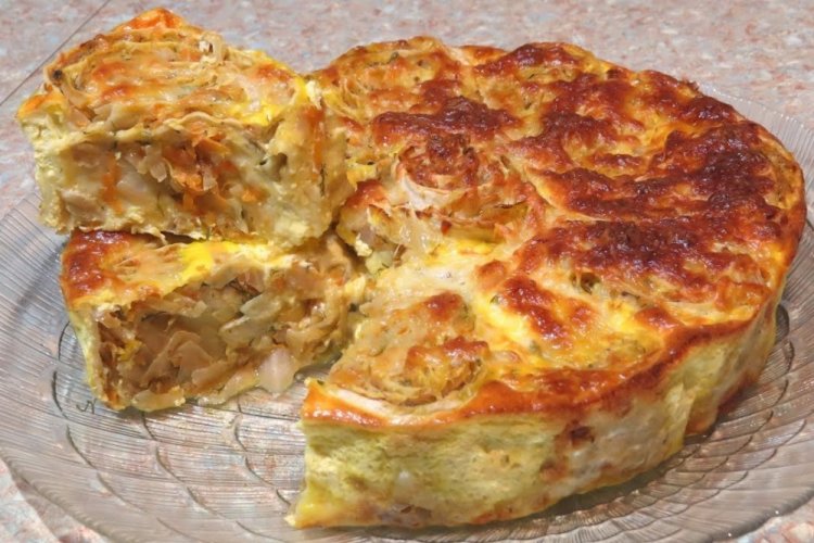 Lavash Pie with Cabbage