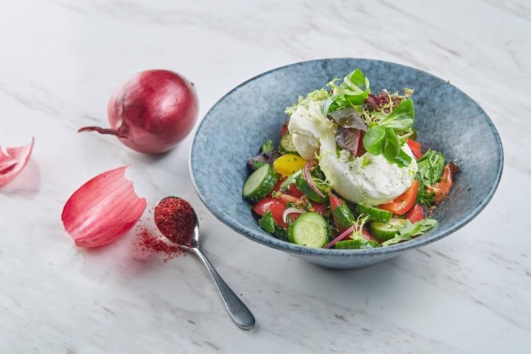 Vegetable Salad with Stracciatella