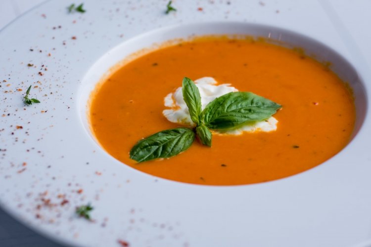 Tomato Soup with Stracciatella