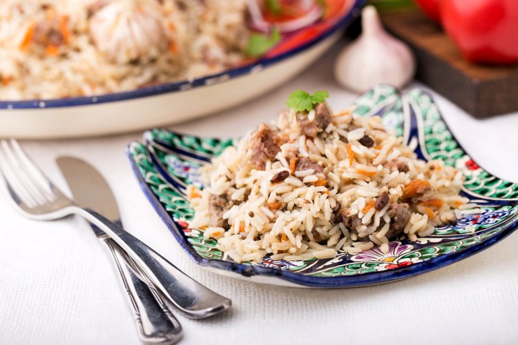 Pilaf with Stewed Meat