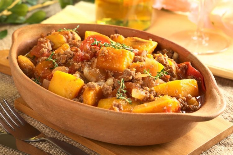 Pumpkin with Stewed Meat