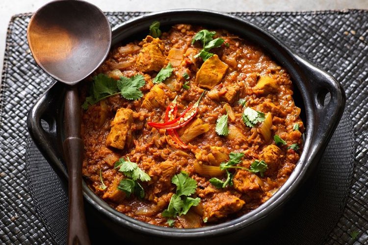 Chicken Curry with Lentils