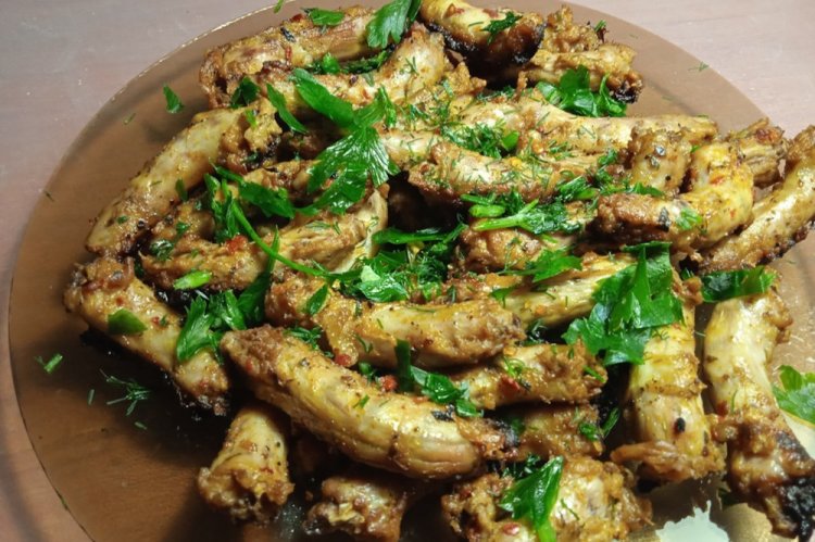 Chicken Necks Baked with Honey and Mustard