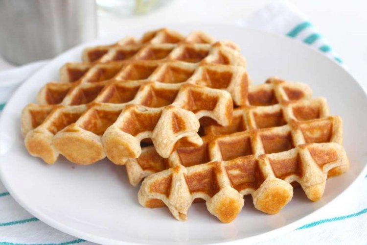 Cottage Cheese Waffles with Butter