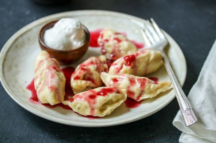 Vareniki with Strawberry Jam
