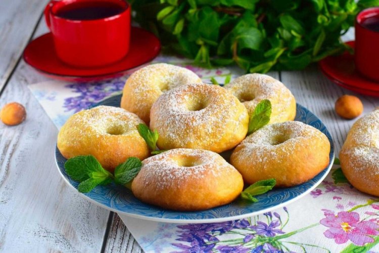 Fluffy Baked Cottage Cheese Doughnuts
