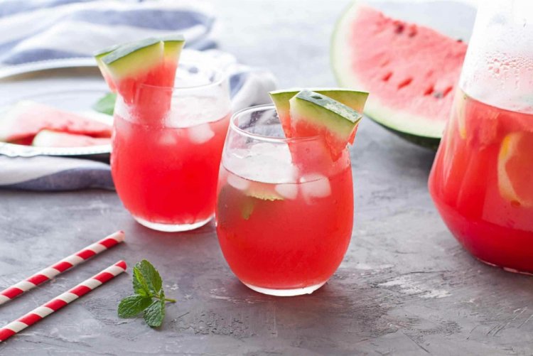 Watermelon Basil Lemonade