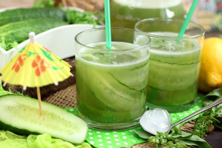 Basil and Cucumber Lemonade