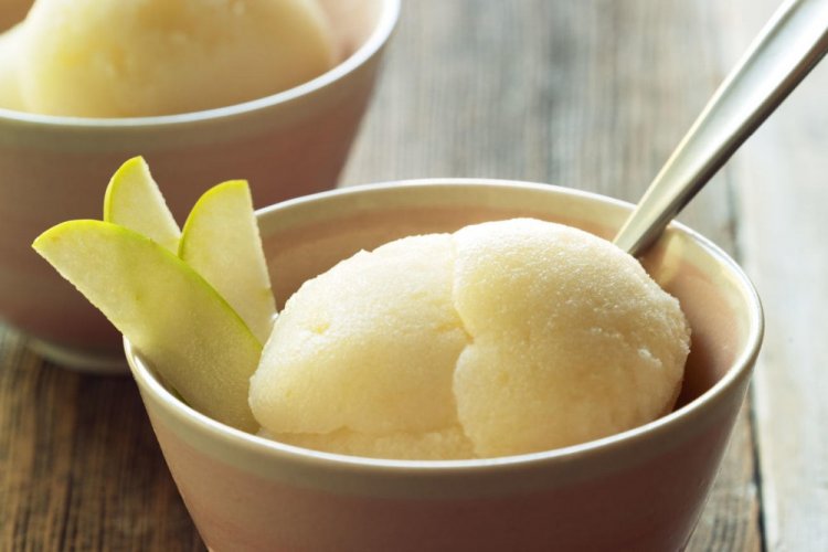 Sorbete de manzana
