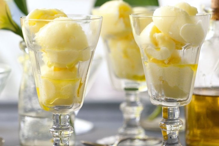 Sorbete de piña