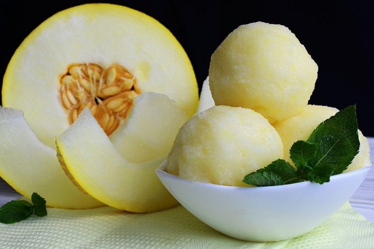 Sorbete de melón casero