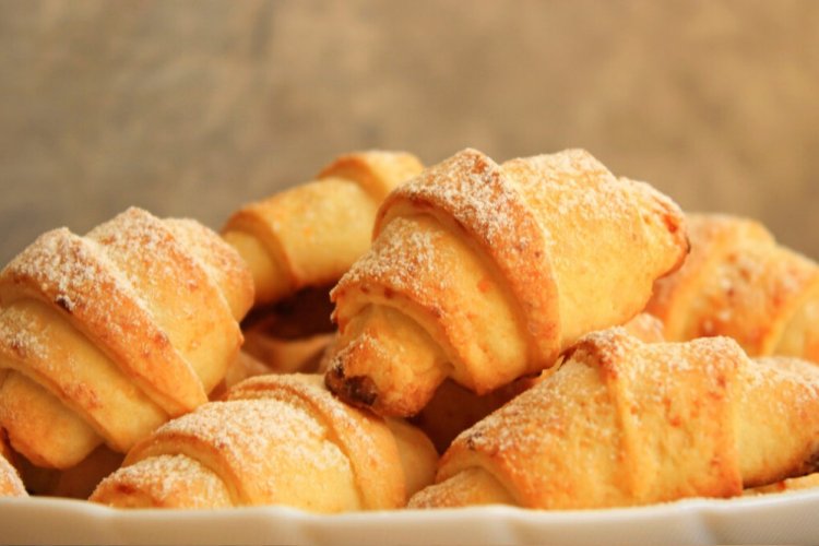 Croissants de requesón con limón