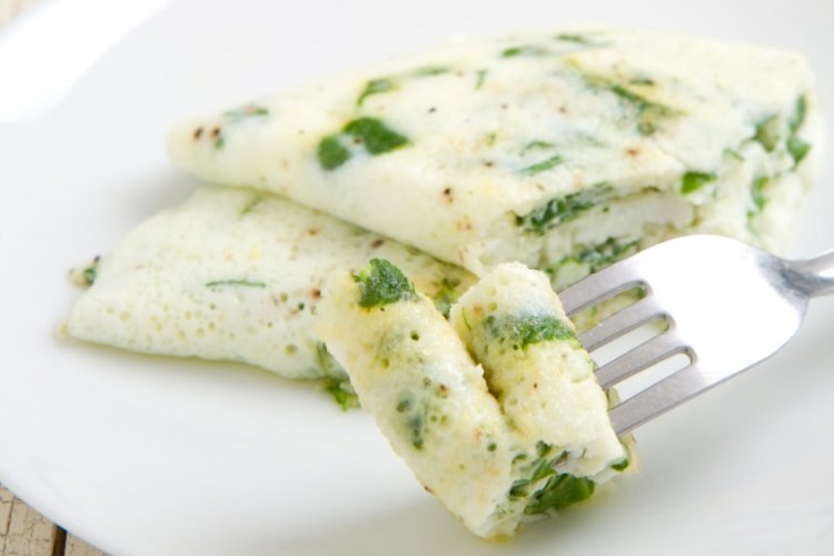 Egg White Omelet with Herbs in the Oven