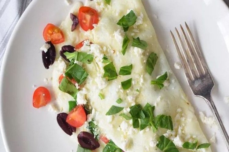 Egg White Omelet with Spinach